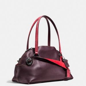 Coach Outlaw Satchel in Colorblock Python Purse